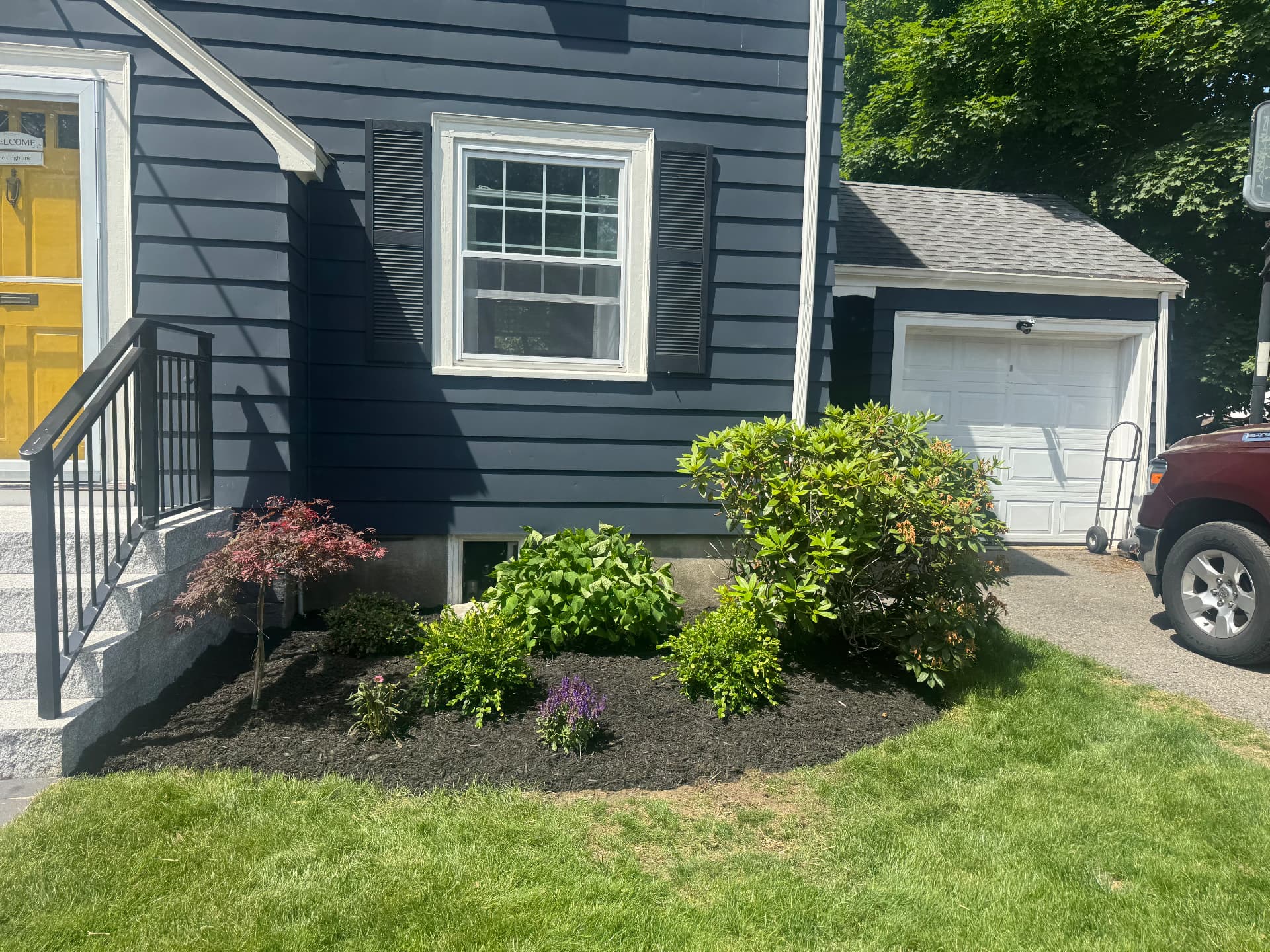 Dedham Foundation Planting — view 2