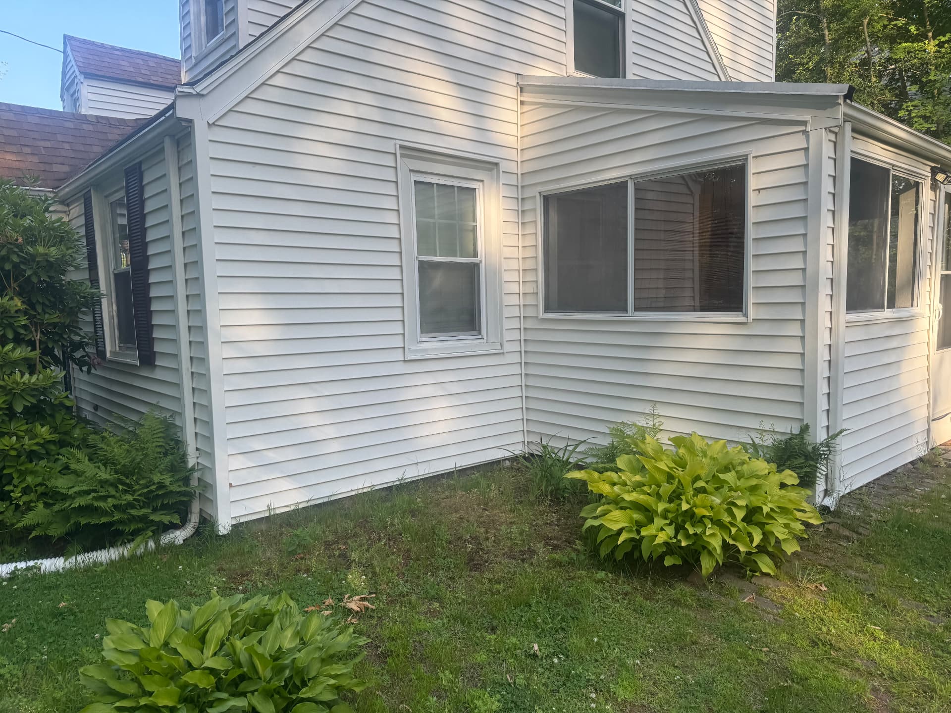 Dedham Reclaimed Brick Walkway & Patio — before view 2