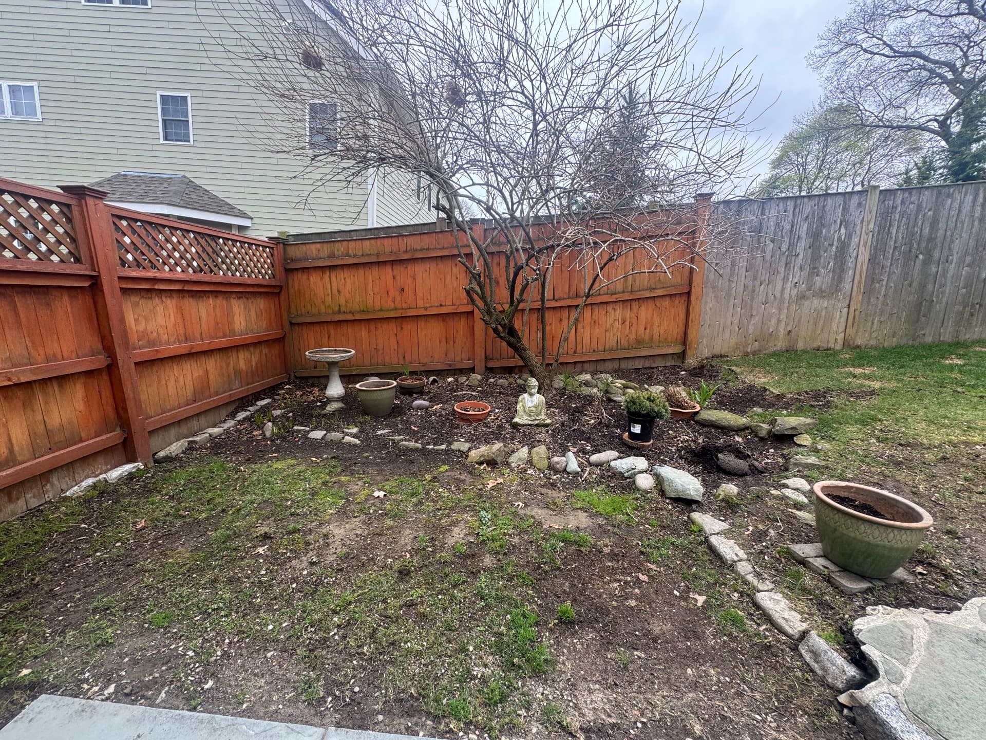 West Roxbury Garden — before view 1