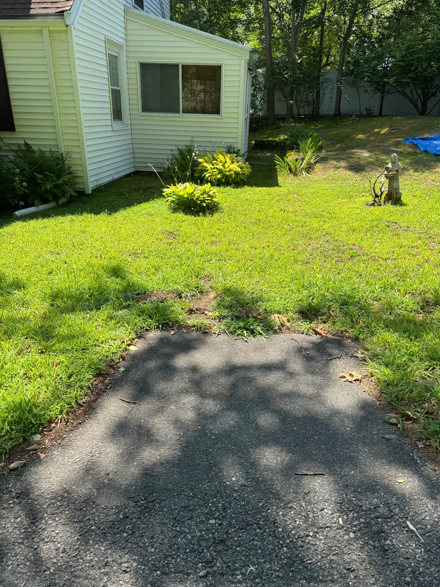 Dedham Reclaimed Brick Walkway & Patio — before view 1